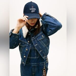 NWT Tommy Hilfiger TOMMY GIRL LOGO DENIM BASEBALL CAP